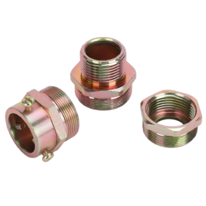 LONTU explosion-proof cable gland, galvanized steel flameproof cable connector fitting for hazardous area cable sealing and wiring connection