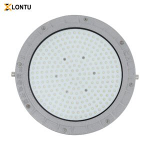 Round LED Explosion Proof High Bay Light Die Cast Aluminum IP66 Industrial Hazardous Area Lighting for Factory Warehouse Chemical Plant