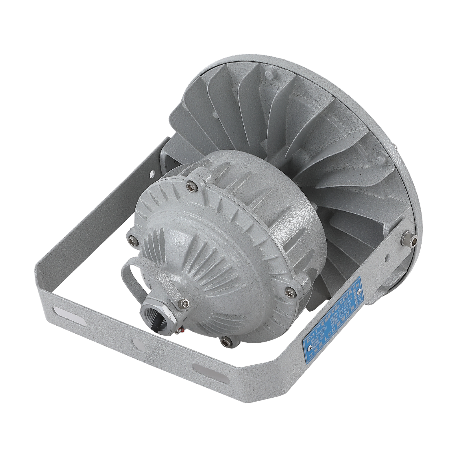 Round LED Explosion Proof High Bay Light Die Cast Aluminum IP66 Industrial Hazardous Area Lighting for Factory Warehouse Chemical Plant