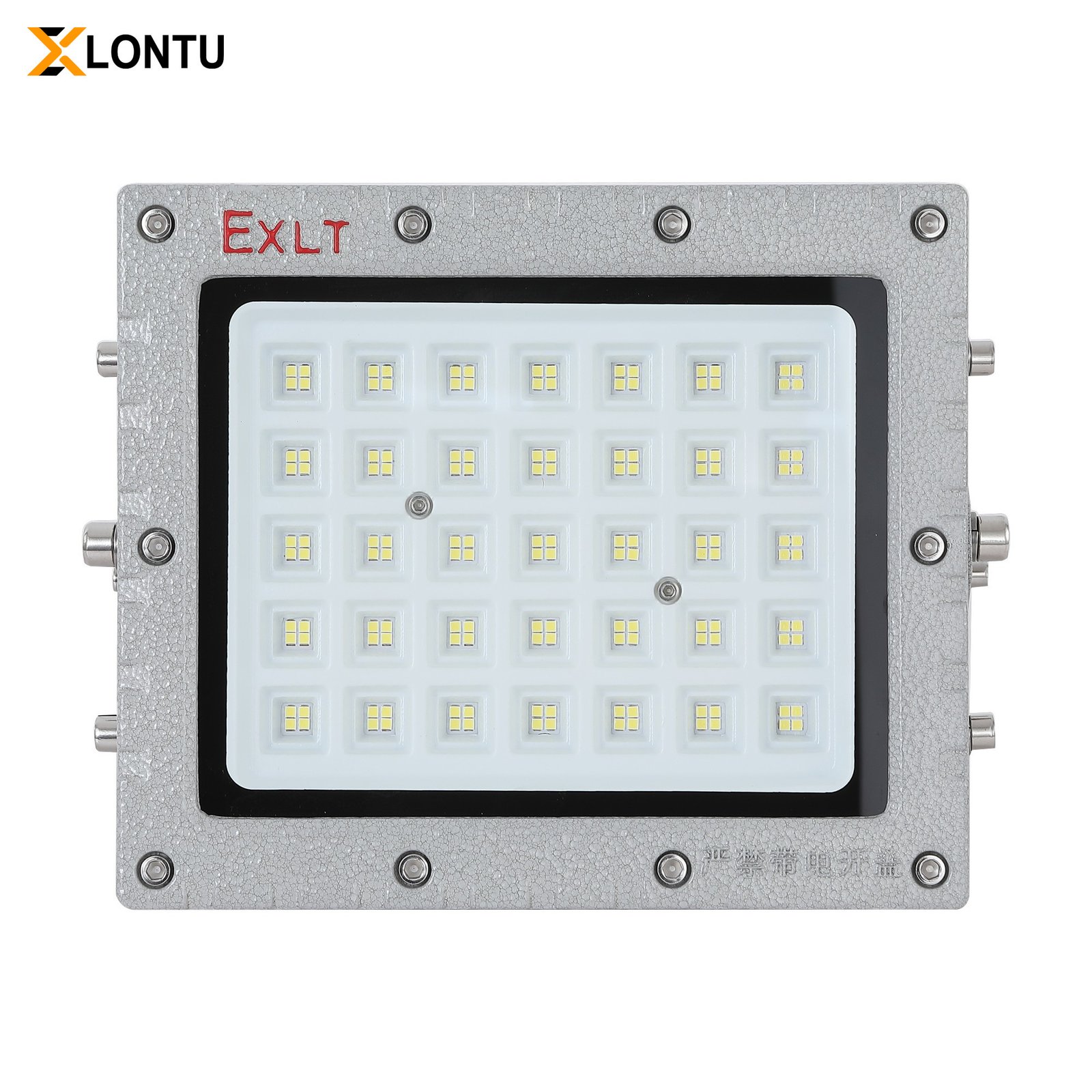 EXLT LED Explosion Proof Flood Light IP66 Die Cast Aluminum Industrial Hazardous Area Lighting for Chemical Plant Gas Station Oil Depot
