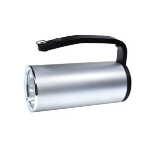LONTU ATEX IECEx certified explosion-proof LED handheld flashlight, black anti-slip aluminum portable safety torch for hazardous chemical mining oil refinery sites