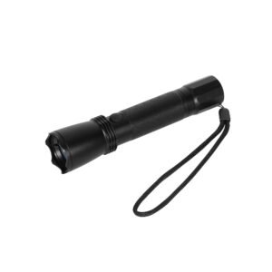 LONTU ATEX IECEx certified explosion-proof LED handheld flashlight, black anti-slip aluminum portable safety torch for hazardous chemical mining oil refinery sites
