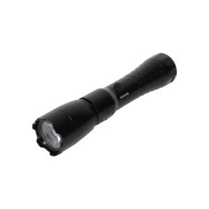 LONTU ATEX IECEx certified explosion-proof LED handheld flashlight, black anti-slip aluminum portable safety torch for hazardous chemical mining oil refinery sites