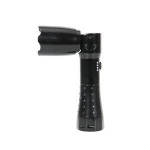 LONTU ATEX IECEx certified explosion-proof LED handheld flashlight, black anti-slip aluminum portable safety torch for hazardous chemical mining oil refinery sites