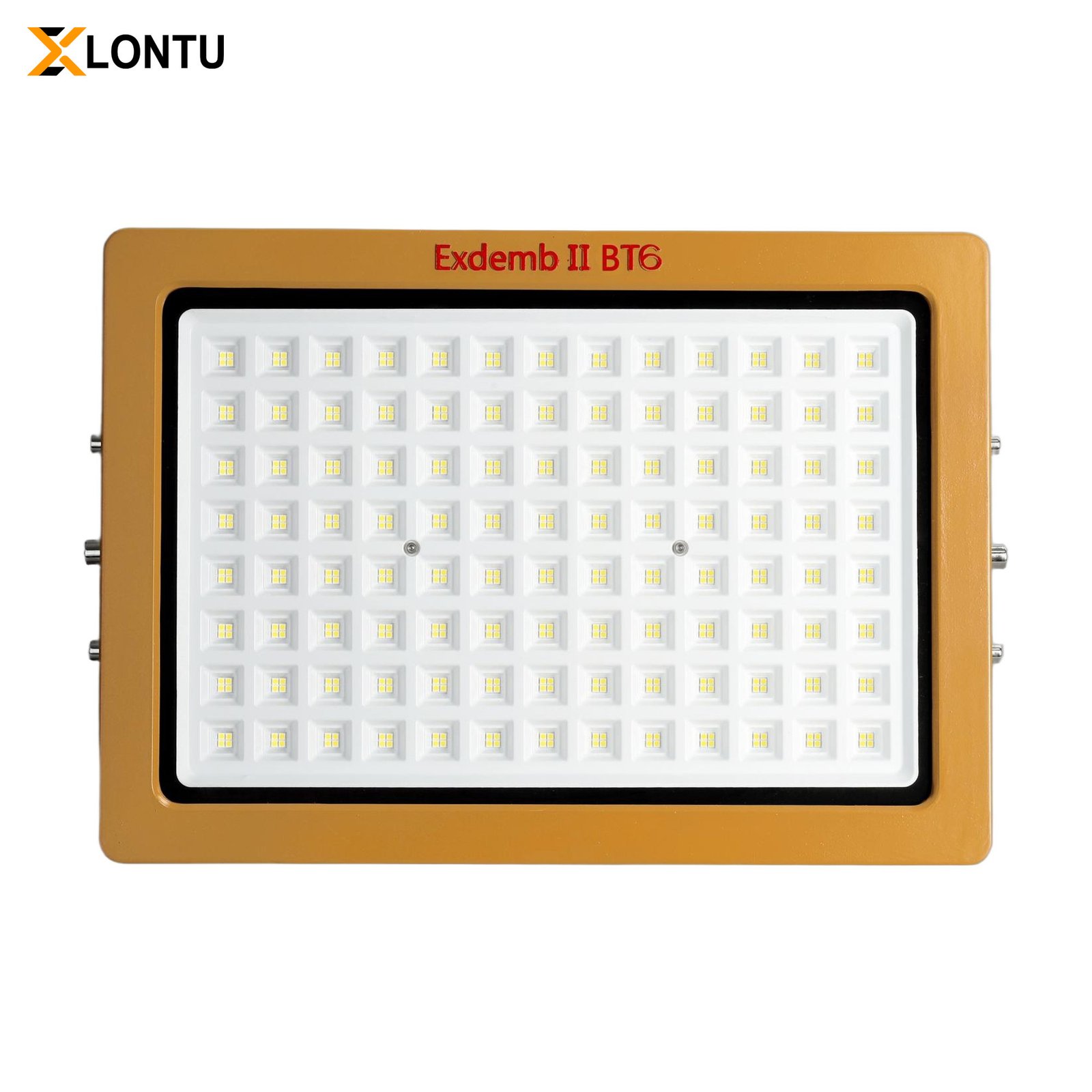 LONTU EXLT Series ATEX IECEx Explosion Proof LED Flood Light, die-cast aluminum anti-corrosion housing, 150W 200W adjustable bracket hazardous zone industrial floodlight for petrochemical mining warehouse