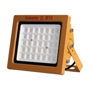LONTU EXLT Series ATEX IECEx Explosion Proof LED Flood Light, die-cast aluminum anti-corrosion housing, 150W 200W adjustable bracket hazardous zone industrial floodlight for petrochemical mining warehouse