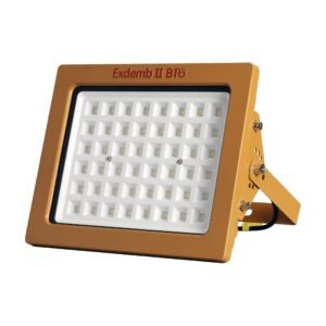 LONTU EXLT Series ATEX IECEx Explosion Proof LED Flood Light, die-cast aluminum anti-corrosion housing, 150W 200W adjustable bracket hazardous zone industrial floodlight for petrochemical mining warehouse