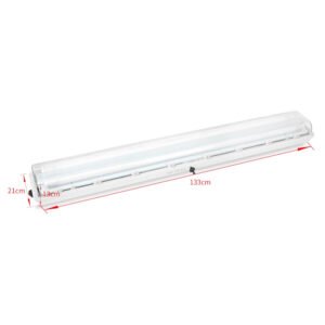 Full Plastic LED Explosion Proof Fluorescent Light Double Tube IP66 Waterproof Anti Corrosion Linear Batten Light for Warehouse Tunnel Chemical Plant