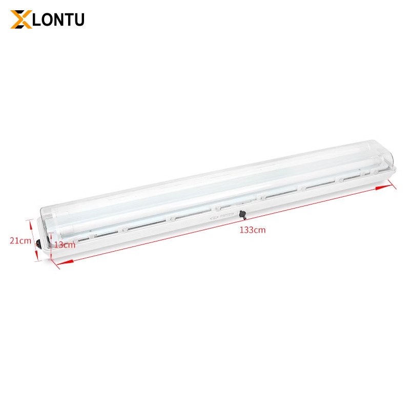 Full Plastic LED Explosion Proof Fluorescent Light Double Tube IP66 Waterproof Anti Corrosion Linear Batten Light for Warehouse Tunnel Chemical Plant