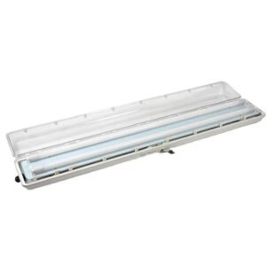 Full Plastic LED Explosion Proof Fluorescent Light Double Tube IP66 Waterproof Anti Corrosion Linear Batten Light for Warehouse Tunnel Chemical Plant
