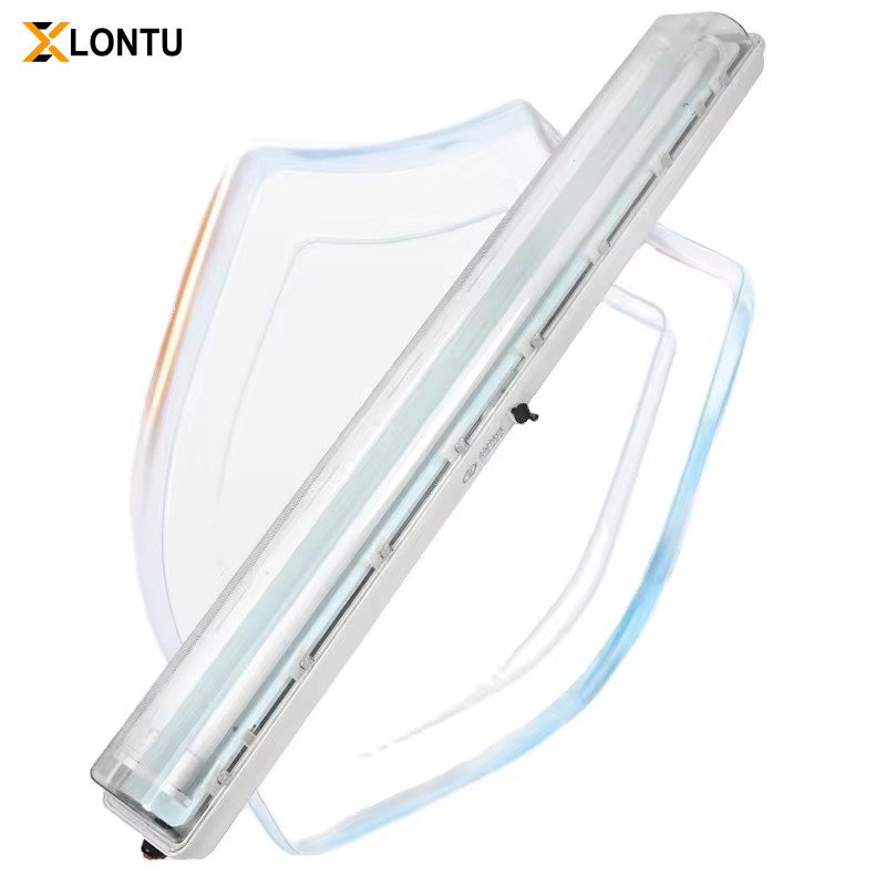 Full Plastic LED Explosion Proof Fluorescent Light Double Tube IP66 Waterproof Anti Corrosion Linear Batten Light for Warehouse Tunnel Chemical Plant