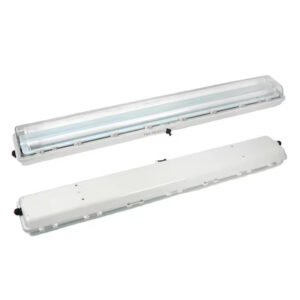 Full Plastic LED Explosion Proof Fluorescent Light Double Tube IP66 Waterproof Anti Corrosion Linear Batten Light for Warehouse Tunnel Chemical Plant
