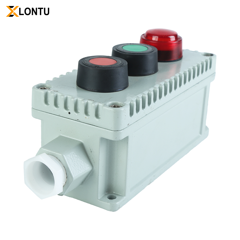 Explosion-proof Button Switch Selector Die Cast Aluminum IP66 Flameproof Control Station Box for Chemical Oil Gas Hazardous Industrial Area
