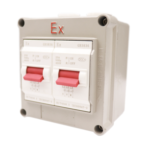 LONTU ATEX IECEx Explosion Proof Circuit Breaker Switch, flameproof overload protection isolating switch for hazardous zone electrical safety control