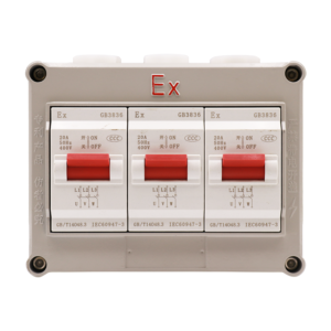 LONTU ATEX IECEx Explosion Proof Circuit Breaker Switch, flameproof overload protection isolating switch for hazardous zone electrical safety control