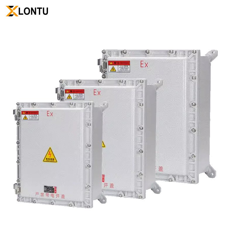 Explosion-proof Distribution Box Die Cast Aluminum Flameproof Electrical Junction Cabinet IP66 Hazardous Area Wiring Control Box for Chemical Oil Gas Plant
