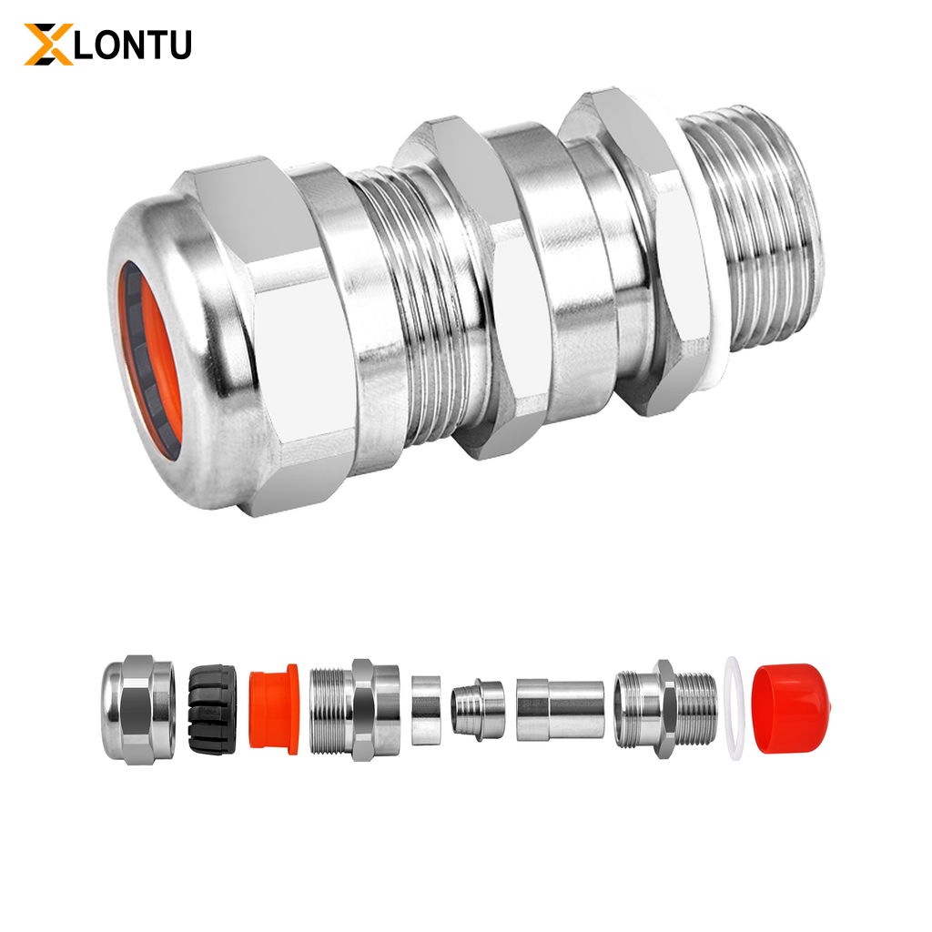 Explosion proof cable glands and metal fittings for industrial electrical enclosures