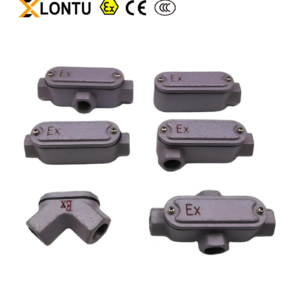 LONTU ATEX IECEx certified explosion-proof junction box, die-cast aluminum flameproof cable wiring box for hazardous industrial area electrical connection